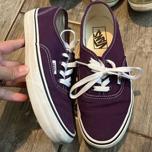 Purple/Eggplant basic classic Vans size 7